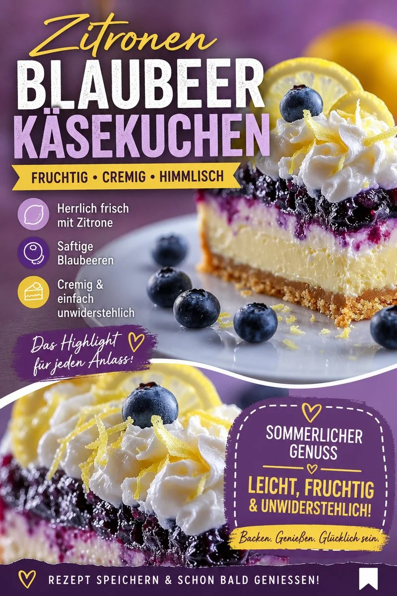 Unwiderstehliche Zitronen-Blaubeer-Käsekuchen-Riegel – Ein einfaches Rezept! - Hast du auch Lust auf ein süßes Highlight? Unsere Zitronen-Blaubeer-Käsekuchen-Riegel sind einfach zuzubereiten und schmecken himmlisch! Perfekt für jeden Anlass! Probiere es aus und überrasche deine Freunde oder Familie mit diesem köstlichen Dessert. Jetzt das Rezept entdecken und die geschmackvolle Fusion von Zitrone und Blaubeeren genießen! #Käsekuchen #Dessert #Backen