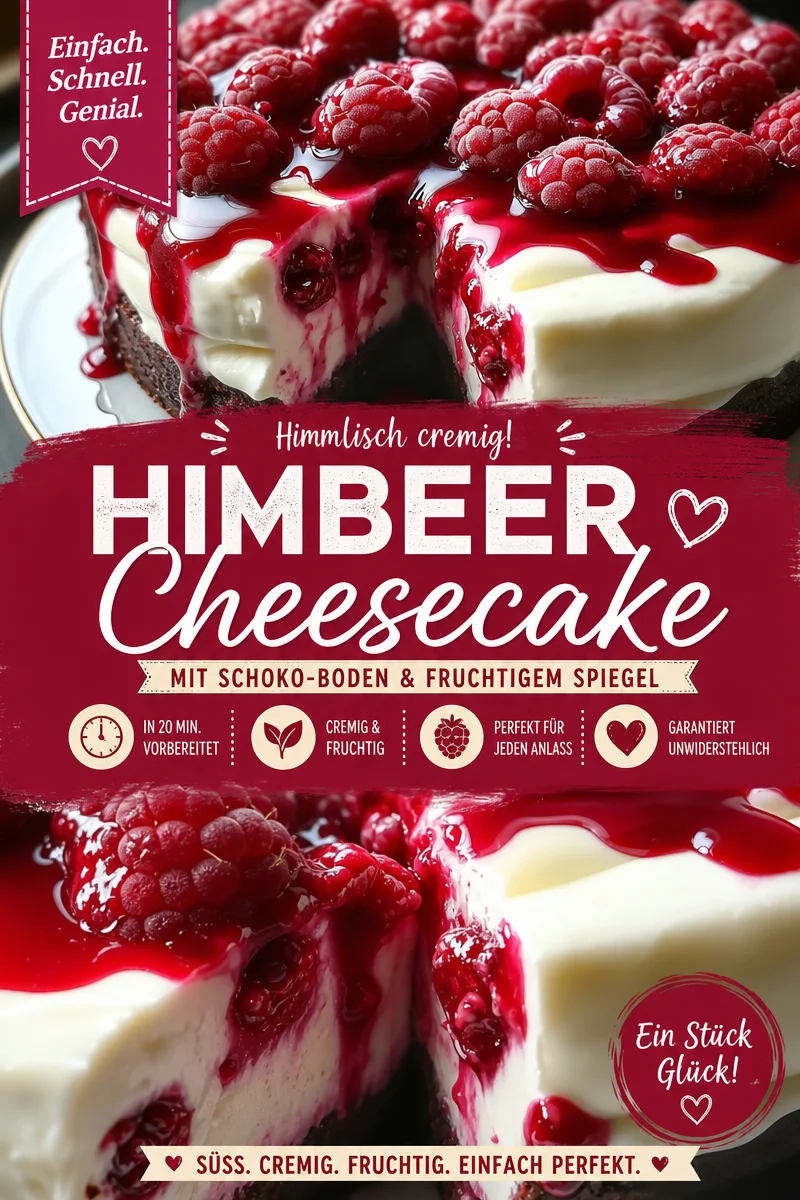 Verführerischer Weißer Schokoladen-Himbeer-Käsekuchen – einfach und lecker! - Entdecke dein neues Lieblingsrezept: Ein Weißer Schokoladen-Himbeer-Käsekuchen, der einfach zuzubereiten ist und jedes Dessertbuffet aufwertet. Die Kombination aus cremigem Frischkäse und süßen Himbeeren wird dich verzaubern! Probiere es aus und verwöhne dich selbst oder deine Gäste. Klicke hier für das vollständige Rezept! #Käsekuchen #Dessert #Backen
