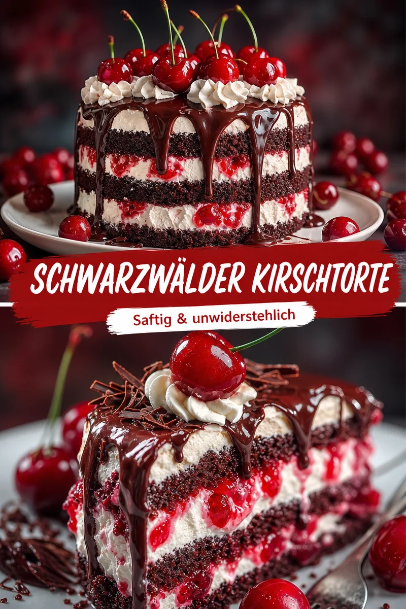 Verwöhne dich mit dieser schnellen und köstlichen Kirschtorte Verwöhne dich mit dieser schnellen und köstlichen Kirschtorte - Sehnst du dich nach etwas Süßem, das im Handumdrehen fertig ist? Diese Schokoladen-Kirsch-Sahnetorte ist ein wahrer Genuss! Mit nur wenigen Zutaten und einfacher Zubereitung wirst du im Nu eine himmlische Kirschtorte zaubern. Probiere dieses Rezept heute aus und überrasche deine Gäste! #Kirschtorte #Süßspeisen #SchnelleRezepte