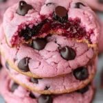 Leckere weiche Kekse mit Maraschino Kirschen frisch gebacken.