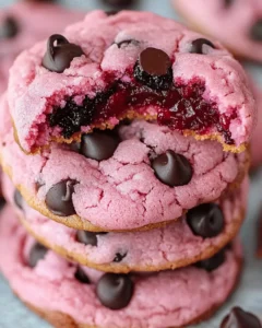 Leckere weiche Kekse mit Maraschino Kirschen frisch gebacken.