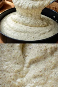 Zauberkuchen 1 Zauberkuchen mit verschiedenen Schichten auf einem Teller