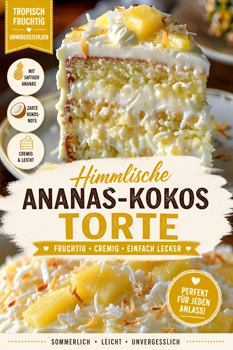 Ananas Kokos Traumkuchen – Ein Stück Urlaub auf dem Teller Ananas Kokos Traumkuchen – Ein Stück Urlaub auf dem Teller - Lust auf eine tropische Auszeit? Unser Ananas Kokos Traumkuchen bringt euch den Geschmack des Urlaubs direkt nach Hause! Dieser saftige Kuchen mit fruchtiger Ananas und Kokosnuss sorgt für ein unvergessliches Geschmackserlebnis. Perfekt für jedes festliche Ereignis oder einfach zum Genießen. Probiert das Rezept jetzt aus und überrascht eure Gäste! #Kuchen #TropischeRezepte #Backen