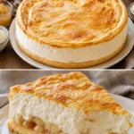 Delicious Apfel-Mascarpone-Torte with creamy mascarpone and fresh apples.