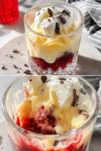 Leckeres Eierlikör Dessert nach unserem Traum Rezept serviert