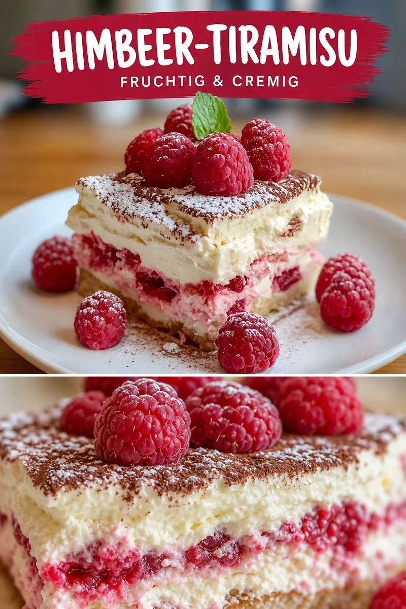 Einfaches Himbeer Tiramisu mit weißer Schokolade – perfekt für jede Gelegenheit! - Hast du Lust auf ein schnelles und süßes Dessert? Probiere mein Himbeer Tiramisu mit weißer Schokolade! Ein unkompliziertes Rezept, das Genuss ohne Aufwand verspricht. Mit nur wenigen Zutaten zauberst du eine himmlische Leckerei, die deine Gäste begeistern wird. Lass es dir nicht entgehen und genieße den köstlichen Geschmack! Für das detaillierte Rezept klicke hier! #Tiramisu #Dessert #Rezeptideen