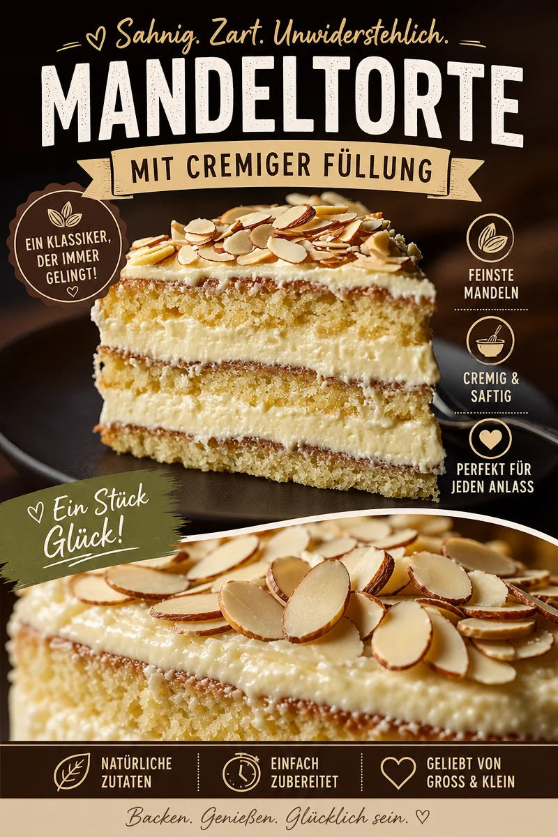 Einfaches Rezept für Schwedische Mandeltorte – schnell und köstlich! - Hast du Lust auf eine süße Leckerei, aber keine Zeit für kompliziertes Backen? Unsere Schwedische Mandeltorte ist die perfekte Lösung! In nur wenigen Schritten zauberst du ein himmlisches Dessert, das garantiert begeistert. Probiere es aus und verwöhne dich und deine Liebsten! #SchwedischeMandeltorte #einfachesRezept #Backenleicht