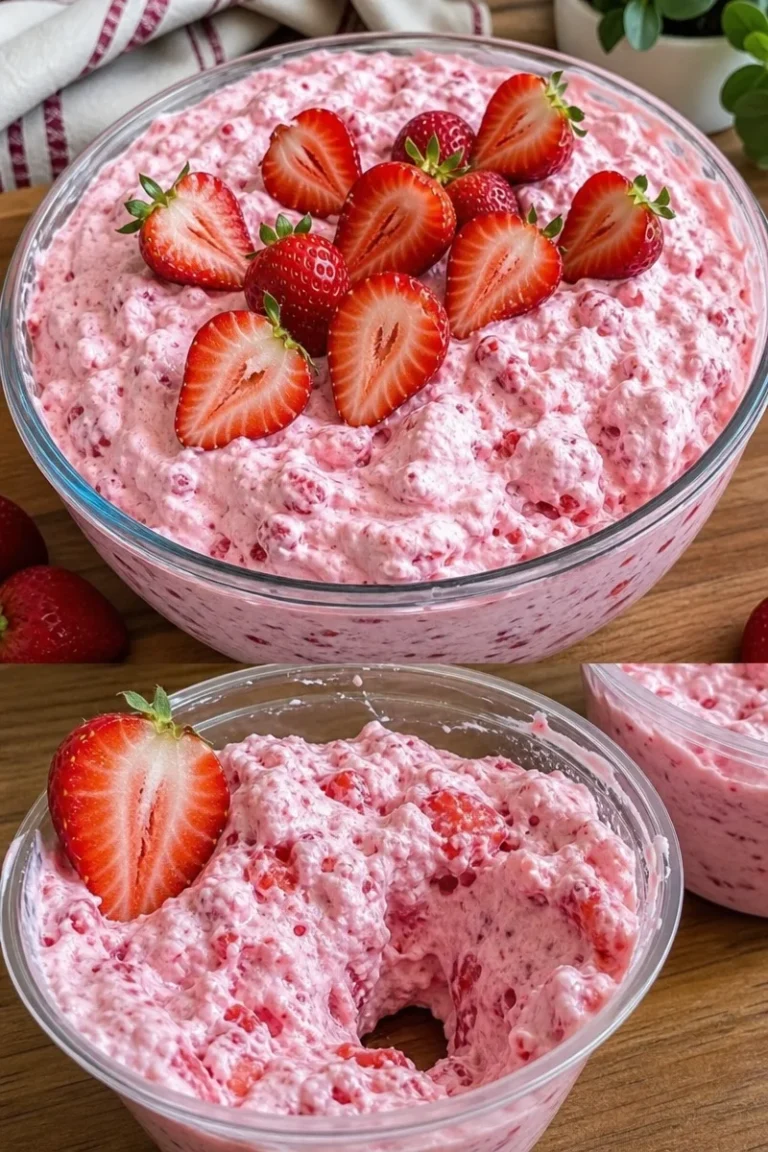 Erdbeer-Smoothie einfaches Dessertrezept 5 Erdbeer-Smoothie in einem Glas mit frischen Erdbeeren und Minze