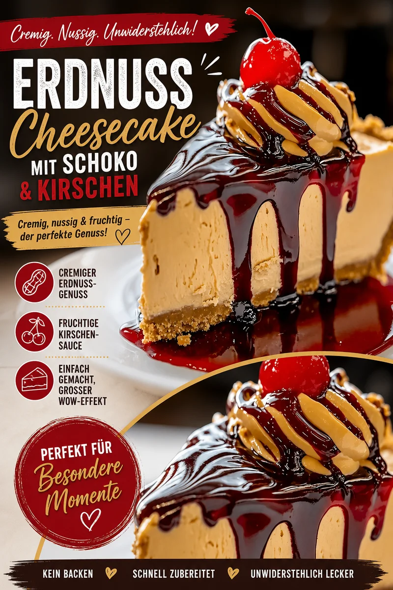 Erdnussbutter-Gelee-Käsekuchen: Ein köstlicher Genuss für echte Feinschmecker Erdnussbutter-Gelee-Käsekuchen: Ein köstlicher Genuss für echte Feinschmecker - Entdecke den ultimativen Erdnussbutter-Gelee-Käsekuchen, der süße und salzige Aromen perfekt vereint. Dieses Rezept ist nicht nur einfach zuzubereiten, sondern auch der Hit bei jeder Feier! Lass dich von der saftigen Cremigkeit verführen und überrasche deine Gäste! Probiere es aus und teile deine Ergebnisse mit uns! #Käsekuchen #Erdnussbutter #Süßspeisen