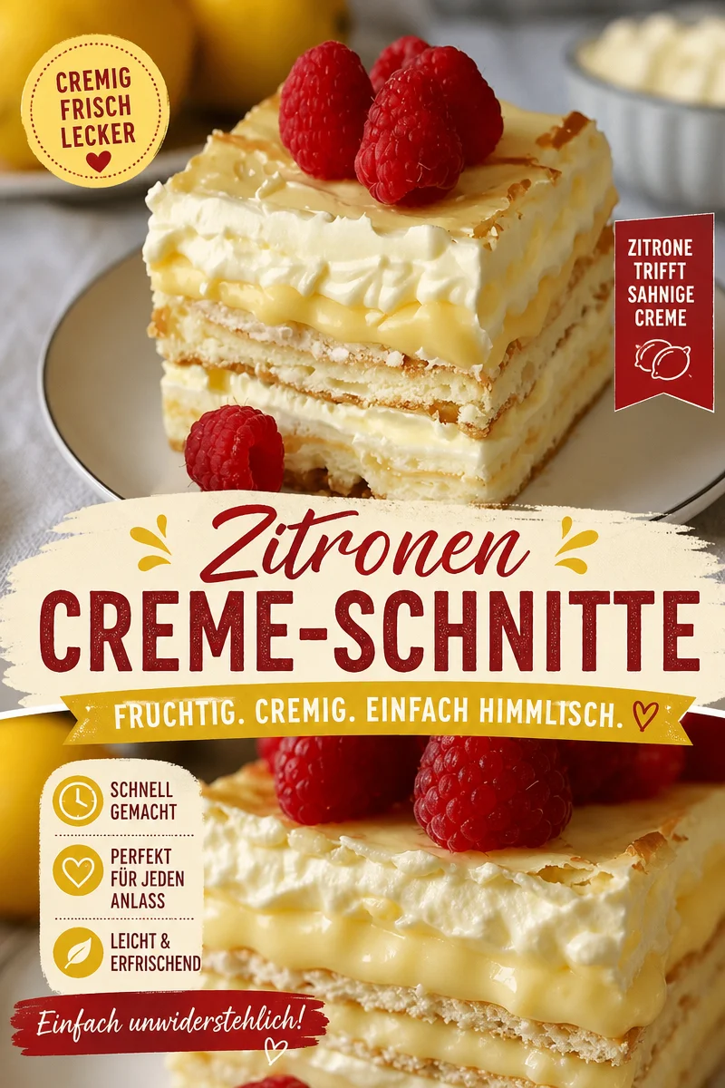 Erfrischender No-Bake Zitronen Eclair Kuchen – Einfach & Lecker! Erfrischender No-Bake Zitronen Eclair Kuchen – Einfach & Lecker! - Genießt diesen köstlichen No-Bake Zitronen Eclair Kuchen, ideal für heiße Tage! Perfekt für alle, die ein erfrischendes Dessert suchen, das leicht zuzubereiten ist. Mit frischen Himbeeren verziert, ist dieser Kuchen ein echter Hingucker und ein geschmackliches Erlebnis. Überrascht eure Gäste und lasst sie nach dem Rezept fragen! Probiert es aus! #Kuchen #Nachspeisen #NoBakeDessert