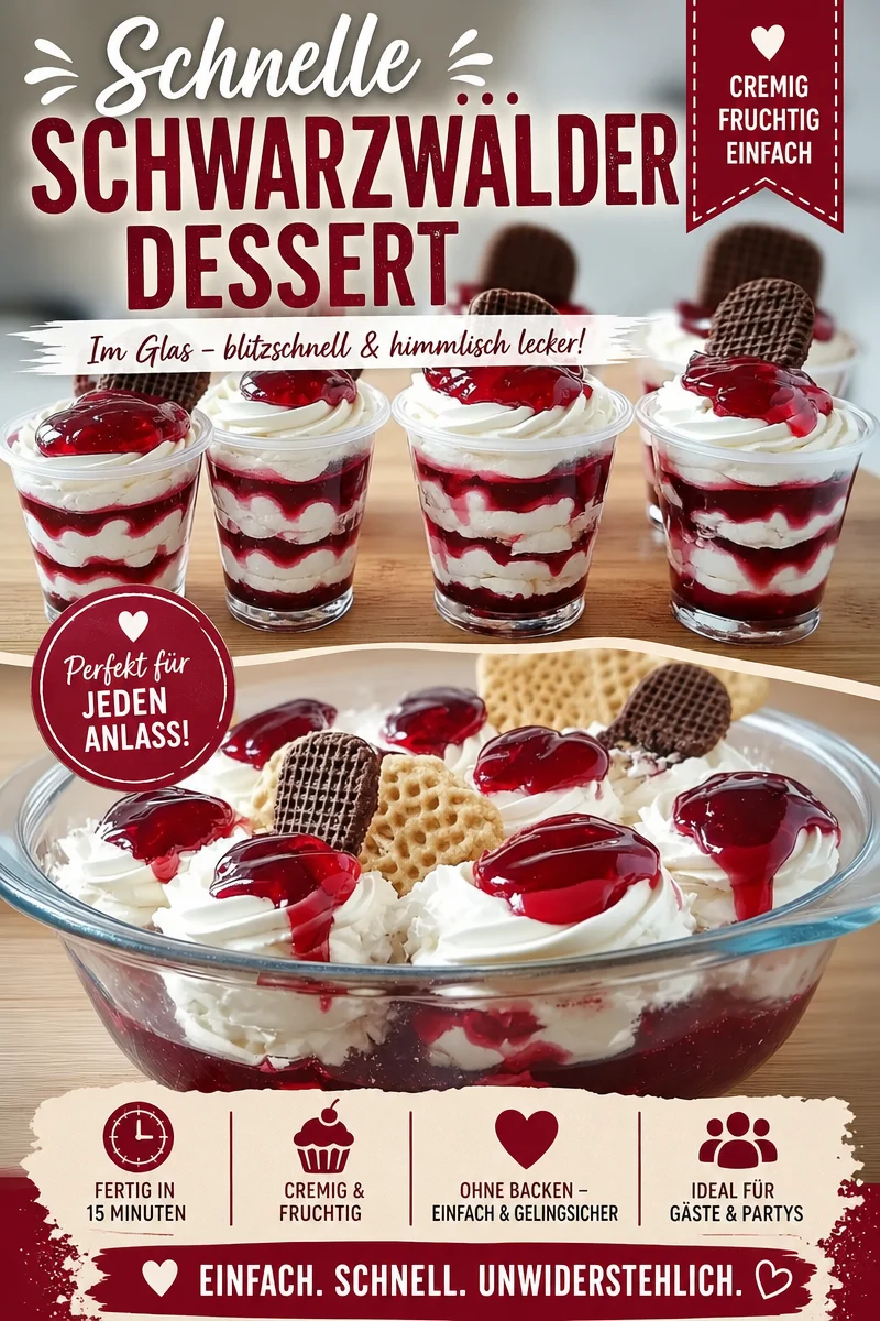 Erlebe den Zauberkuss Dessert – Einfach, lecker und nostalgisch! Erlebe den Zauberkuss Dessert – Einfach, lecker und nostalgisch! - Genieße das köstliche Zauberkuss Dessert, das dich direkt in deine Kindheit zurückversetzt! Mit Schokoküssen, Quark und fruchtiger Roter Grütze wird jeder Löffel zu einem genussvollen Moment. Ideal für gesellige Abende mit Familie und Freunden. Probiere es noch heute aus und bringe ein Stück Glück in deine Küche! #Dessertliebe #EinfachLecker #Kindheitserinnerungen
