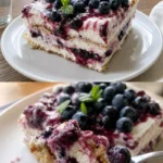 Flaggenkuchen mit Cream Cheese, kreativ gestaltet für eine Feier.