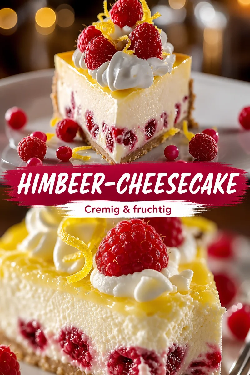 Frischer Zitronen-Himbeer-Käsekuchen: Einfach und schnell genießen! - Hast du Lust auf eine erfrischende Süßigkeit? Dieser Zitronen-Himbeer-Käsekuchen ist genau das Richtige! Mit wenigen Zutaten und nur wenigen Schritten zauberst du ein Dessert, das leicht und lecker ist. Ideal für jede Gelegenheit! Probiere es jetzt aus und teile dein Ergebnis mit deinen Freunden! #Käsekuchen #Süßspeisen #Backen
