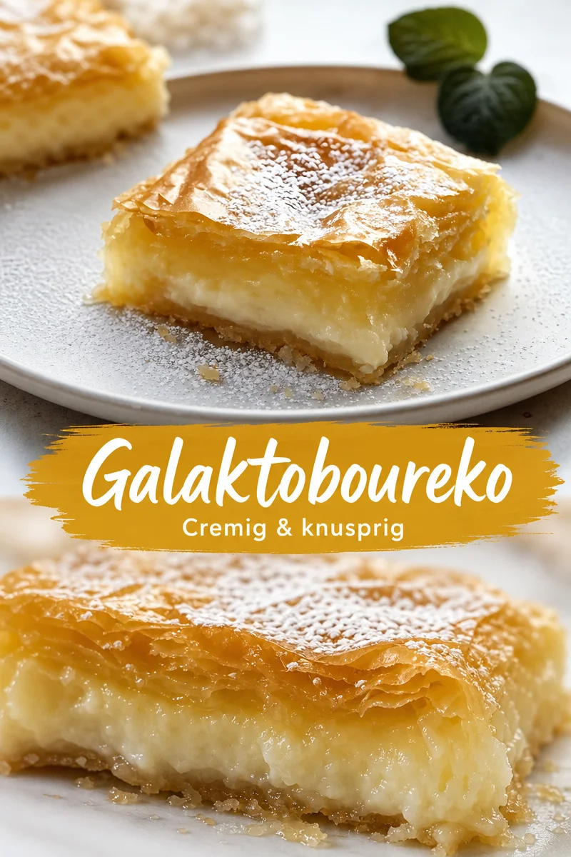 Genieße das authentische Galaktoboureko: Süßes griechisches Dessert Rezept Genieße das authentische Galaktoboureko: Süßes griechisches Dessert Rezept - Lust auf ein köstliches griechisches Dessert? Probiere jetzt mein einfaches Galaktoboureko Rezept! Dieses himmlische Süßgebäck mit Filoteig und Grießpudding bringt dir das Gefühl eines sonnigen Urlaubs nach Hause. Perfekt für jeden Anlass. Lass dir dieses Dessert nicht entgehen – koche es jetzt nach! #Galaktoboureko #GriechischesDessert #Süßspeisen