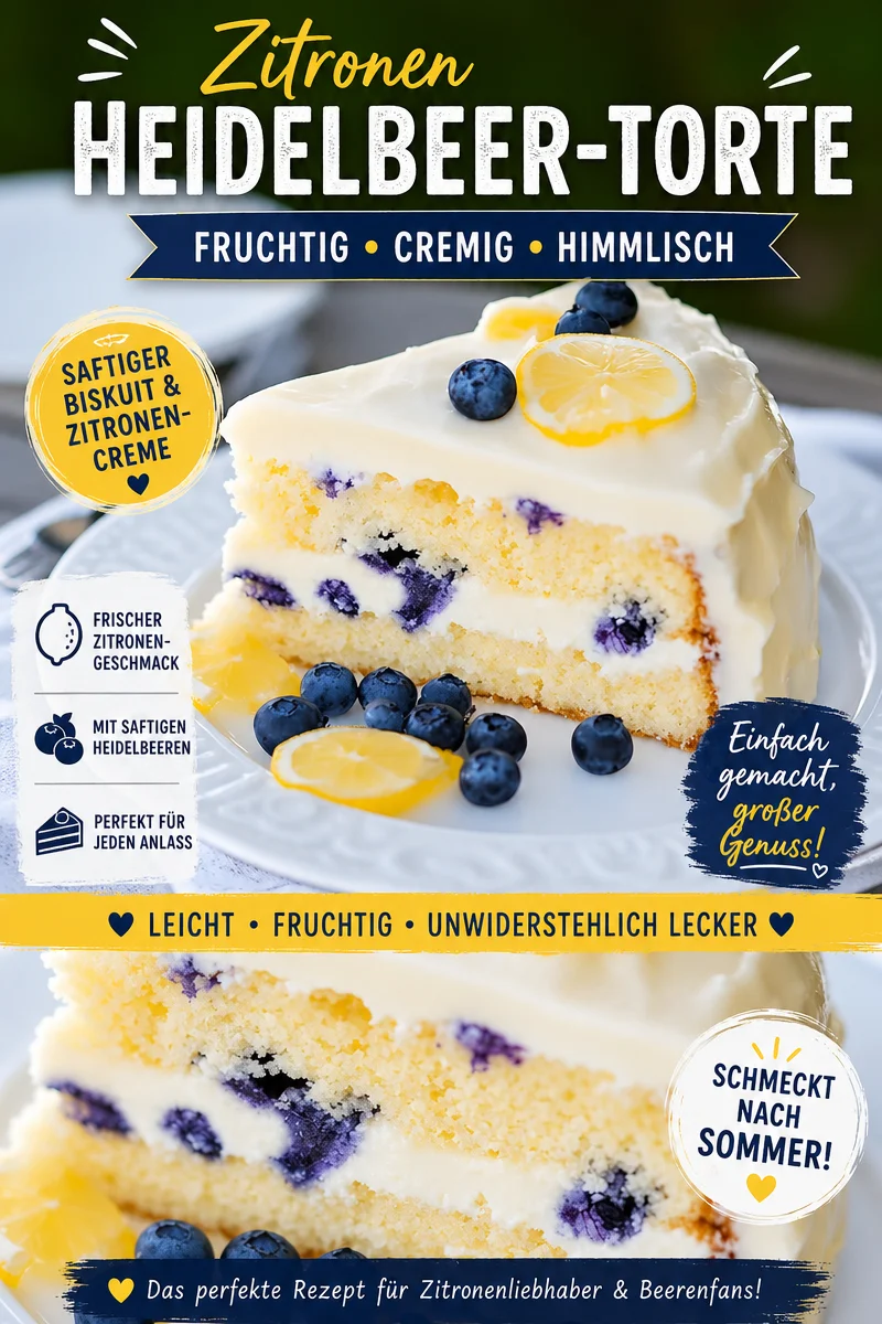 Genieße den Sommer mit meinem Zitronen Blaubeer Kuchen – einfach und lecker! Genieße den Sommer mit meinem Zitronen Blaubeer Kuchen – einfach und lecker! - Bist du bereit für einen erfrischenden Genuss? Dieser Zitronen Blaubeer Kuchen ist das perfekte Rezept für heiße Sommertage. Mit saftigen Blaubeeren und einer cremigen Zitronenfüllung ist er nicht nur ein Hingucker, sondern auch ein echtes Geschmackserlebnis. Probiere es aus und bringe frischen Schwung in deine Kaffeetafel! Hol dir das Rezept jetzt und verwöhne deine Liebsten! #ZitronenBlaubeerKuchen #Backen #Sommerrezepte