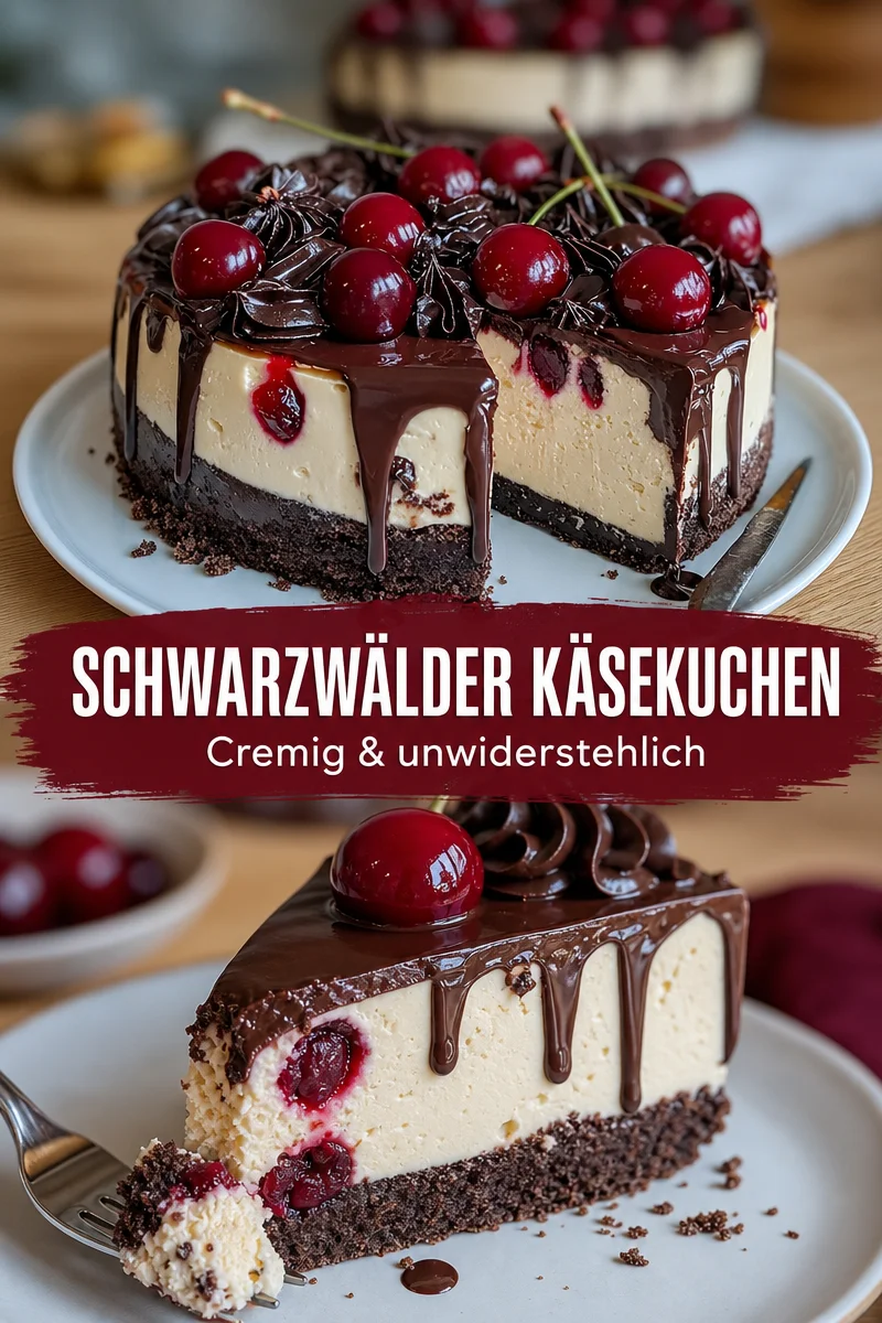 Genieße einen schnellen Schwarzwälder Käsekuchen – Einfach und lecker! Genieße einen schnellen Schwarzwälder Käsekuchen – Einfach und lecker! - Hast du Lust auf einen verführerischen Käsekuchen, der schnell zubereitet ist? Probiere jetzt unser Rezept für einen Schwarzwälder Käsekuchen, der deinem Sweet Tooth gerecht wird. Mit einfachen Zutaten und einer schnellen Zubereitung wirst du im Handumdrehen ein besonderes Dessert zaubern. Lass dir dieses köstliche Erlebnis nicht entgehen! Jetzt nachbacken! #Käsekuchen #Süßspeisen #SchwarzwälderKuchen