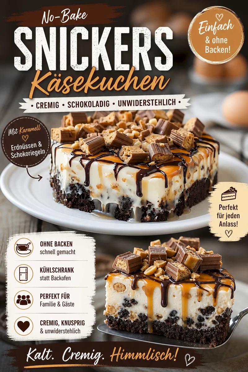 Irresistibler Snickers Poke Kuchen: Einfach und Lecker für jeden Anlass Irresistibler Snickers Poke Kuchen: Einfach und Lecker für jeden Anlass - Lass dich von unserem Snickers Poke Kuchen verzaubern! Saftiger Schokoladenkuchen, durchzogen mit köstlicher Karamellsoße und garniert mit knusprigen Snickers-Stückchen. Perfekt für Geburtstagsfeiern oder als süßer Genuss zum Kaffee. Probiere es jetzt aus und überrasche deine Liebsten mit diesem himmlischen Dessert! #SnickersKuchen #PokeKuchen #DessertLiebhaber
