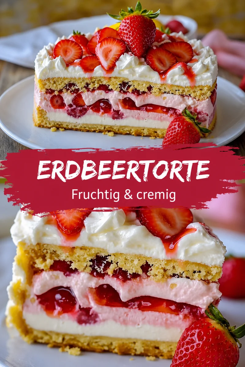 Köstlicher Erdbeer Käsekuchen ohne Backen – Einfacher geht's nicht! - Hast du Lust auf einen cremigen Kuchen ohne Ofen? Probiere unseren Erdbeer Käsekuchen ohne backen! Perfekt für Sommernachmittage und super einfach zuzubereiten. Mit frischen Erdbeeren und einer himmlischen Quark-Mascarpone-Creme ist dieser Kuchen ein wahrer Genuss! Lass dir dieses Rezept nicht entgehen! #Käsekuchen #Erdbeeren #ohnebacken