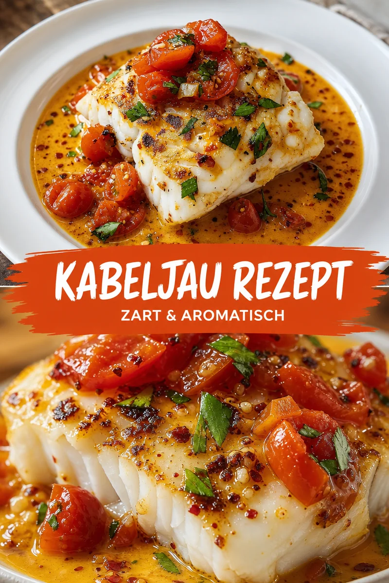 Kabeljau in Zitronen Tomaten Soße – Einfach & Köstlich! Kabeljau in Zitronen Tomaten Soße – Einfach & Köstlich! - Entdecke jetzt das einzigartige Rezept für Kabeljau in einer Zitronen Tomaten Soße. Dieses Gericht vereint zarte Kabeljaufilets mit einer erfrischenden und cremigen Soße, perfekt für ein schnelles, aber beeindruckendes Abendessen. Perfekt gewürzt und einfach zubereitet, wird es sicher zum neuen Lieblingsgericht in deiner Küche! Probiere es heute aus und überrasche deine Liebsten. #Kabeljau #SchnelleRezepte #FischGerichte