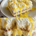 Limoncello-Tiramisu auf einem Teller, dekoriert mit Kakaopulver und Zitronenscheiben.