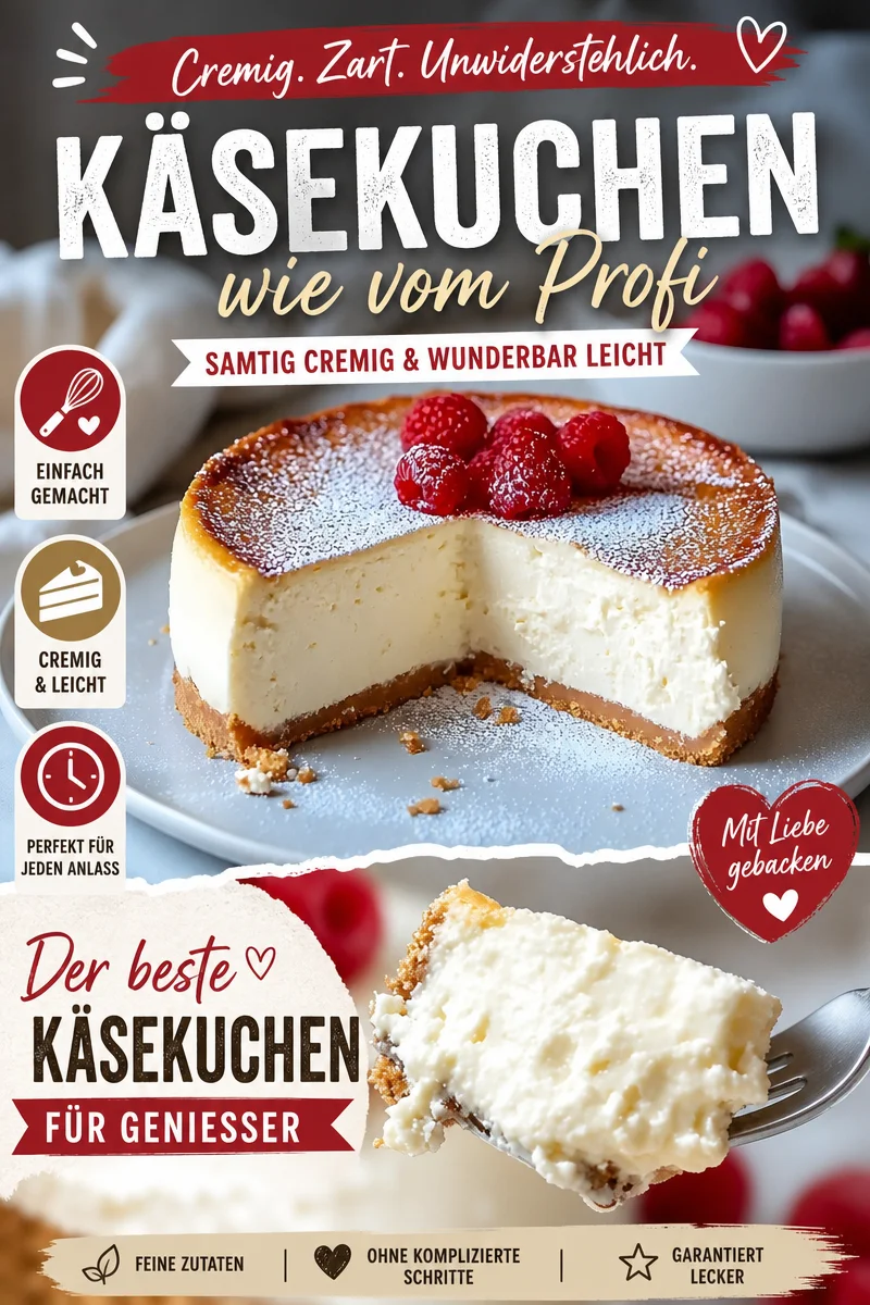 Mein einfacher Käsekuchen mit nur 3 Zutaten – Ein Genuss für alle! Mein einfacher Käsekuchen mit nur 3 Zutaten – Ein Genuss für alle! - Entdecke mein liebstes Käsekuchen-Rezept mit nur 3 Zutaten! Ein perfekter Genuss für jede Gelegenheit, schnell und einfach zuzubereiten. Verwöhne deine Familie und Freunde mit diesem himmlischen Käsekuchen, der garantiert schmeckt! Schnapp dir das Rezept und lass dich inspirieren. Teile deine Ergebnisse mit mir! #Käsekuchen #EinfachBacken #Dessertliebe