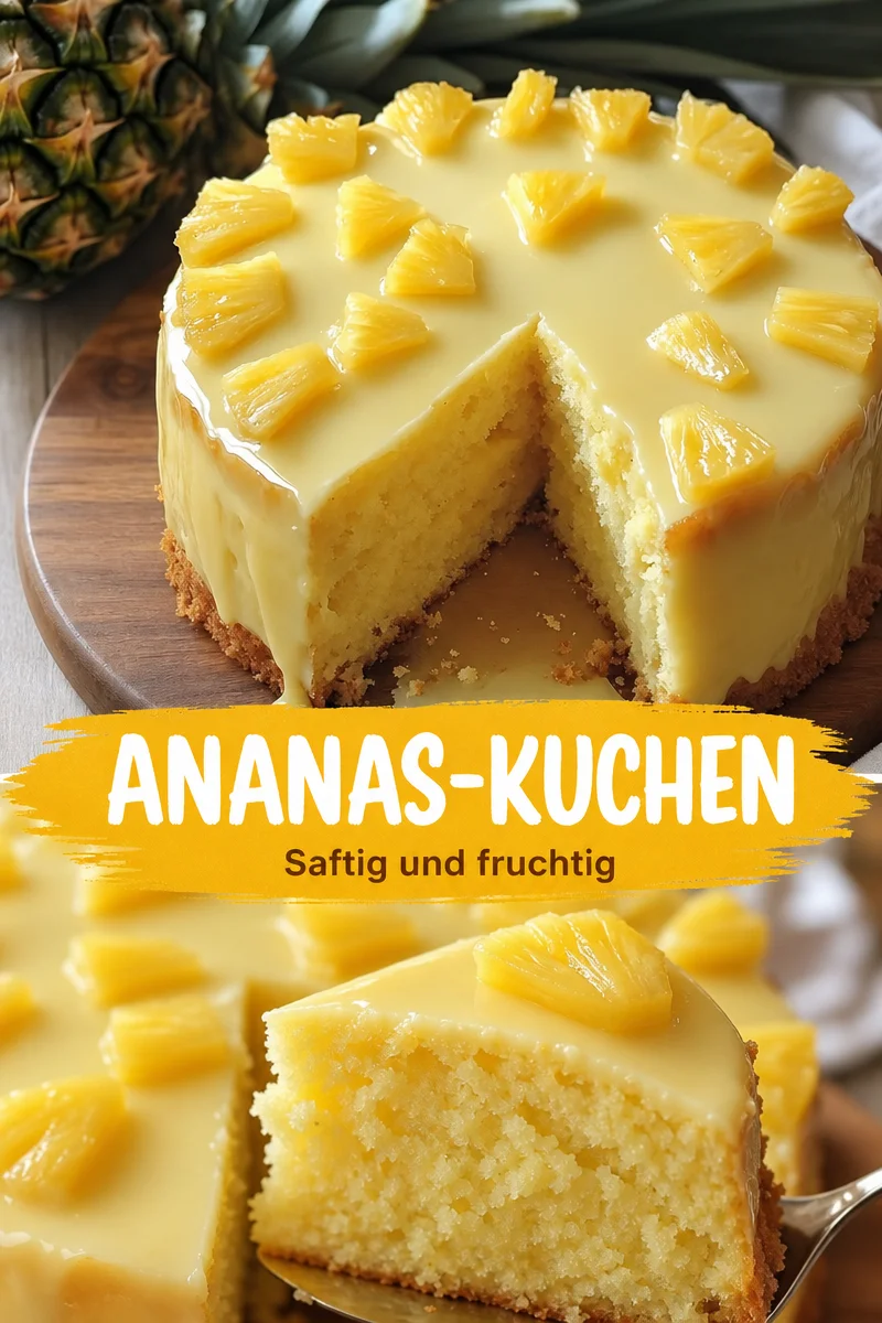 Saftiger Ananaskuchen: Der perfekte Sommergenuss für deine Küche Saftiger Ananaskuchen: Der perfekte Sommergenuss für deine Küche - Verwandle deine Küche in ein Tropenparadies mit unserem köstlichen Ananaskuchen! Saftig, süß und einfach zuzubereiten – ideal für jede Feier oder als süße Versuchung. Lass dir diesen Genuss nicht entgehen! Probiere das Rezept aus und erlebe den Geschmack von Sonne und Sommer! #Ananaskuchen #Backen #Dessert