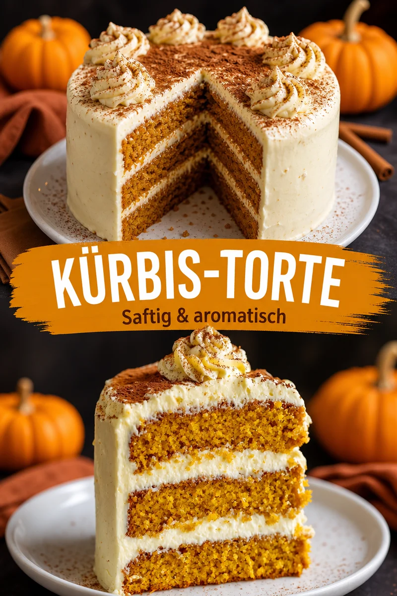 Saftiger Kürbiskuchen mit cremigem Frischkäse Frosting für den Herbst - Lust auf einen unwiderstehlichen Kürbiskuchen? Dieser saftige Kuchen mit zartem Frischkäse Frosting ist perfekt für gemütliche Herbstnachmittage. Die Kombination aus dem nussigen Kürbis und den aromatischen Gewürzen sorgt für eine wahre Gaumenfreude. Probiere dieses Rezept aus und überrasche deine Familie! Lass uns wissen, wie er dir gelungen ist! #Kürbiskuchen #Herbstrezepte #Süßspeisen