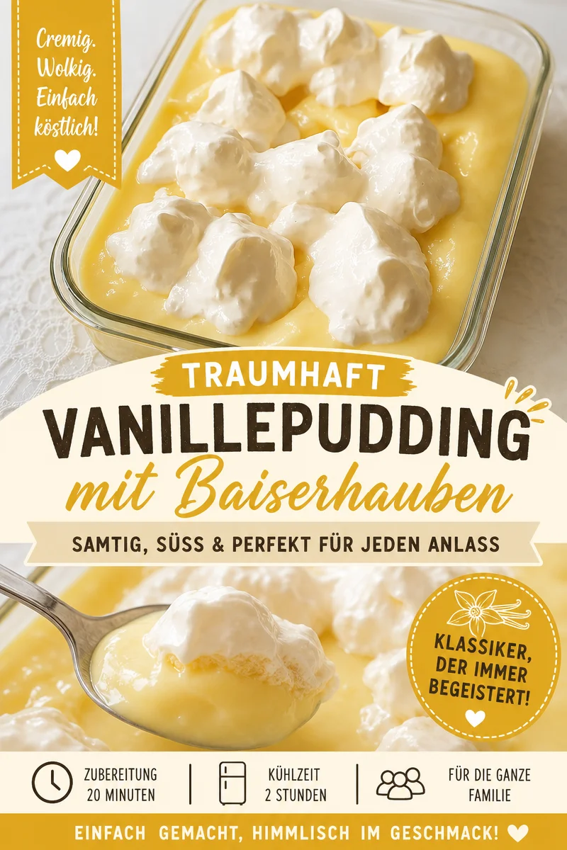 Schneewunder: Schneenockerl in cremiger Vanillesauce genießen - Entdecke das perfekte Dessert, das Erinnerungen weckt! Meine Schneenockerl in Vanillesauce sind nicht nur lecker, sondern auch einfach zuzubereiten. Lass dich von diesem Rezept verzaubern und bringe einen Hauch von Kindheit auf deinen Teller. Probiere es heute aus und teile deine Kreationen! #Schneewunder #Dessertliebe #Enkelkochen