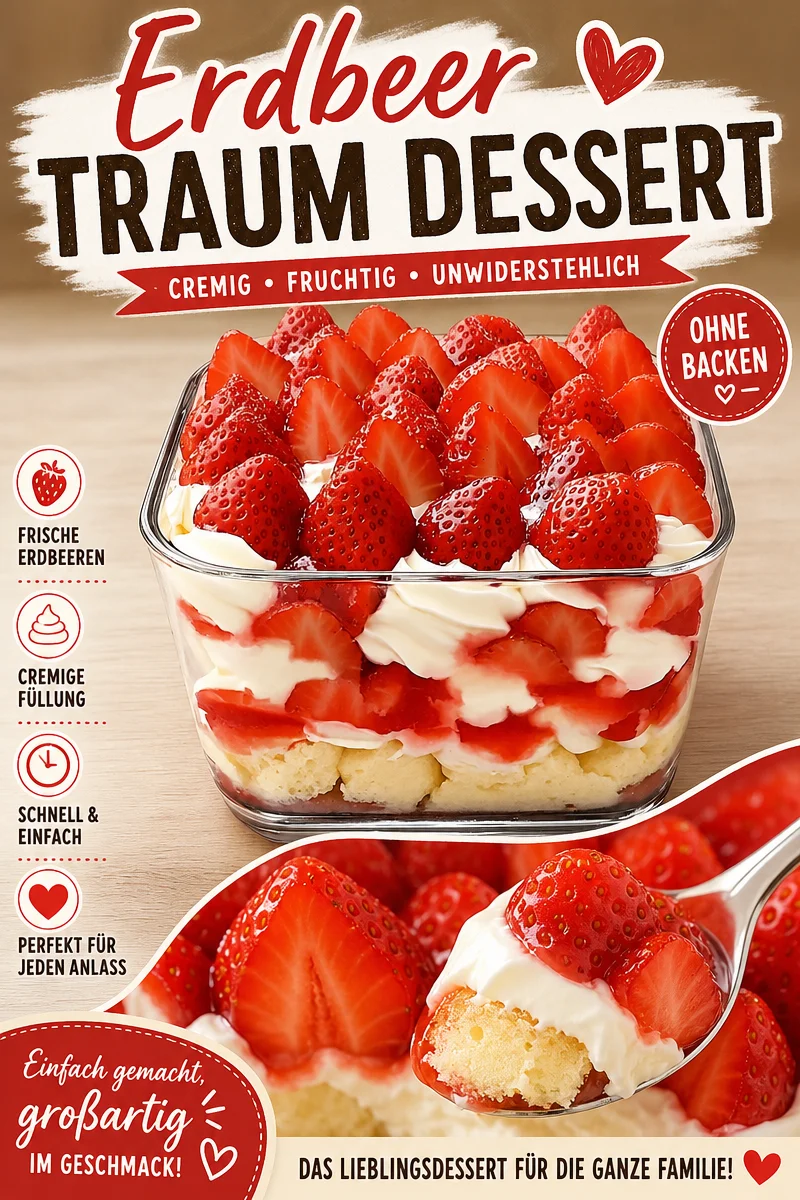 Schnelles und beeindruckendes Erdbeer Tiramisu – perfekt für spontane Anlässe! Schnelles und beeindruckendes Erdbeer Tiramisu – perfekt für spontane Anlässe! - Hast du auch Lust auf ein köstliches Dessert, das in kurzer Zeit zubereitet ist? Unser Erdbeer Tiramisu vereint saftige Erdbeeren und cremige Mascarpone zu einem unvergesslichen Geschmackserlebnis. Ideal für Gäste oder einfach für dich! Hol dir jetzt das Rezept und genieße es gekühlt! #ErdbeerTiramisu #DessertLiebhaber #EinfachKochen