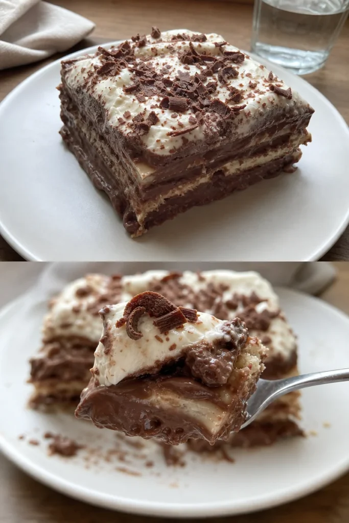Schokoladen-Lasagne pflanzlich glutenfrei 2 Schokoladen-Lasagne pflanzlich glutenfrei