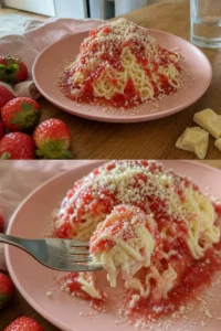 Spaghetti-Eis-Dessert Rezept 9 Leckeres Spaghetti-Eis-Dessert in einer bunten Schüssel serviert.