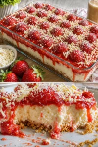 Spaghettieis-Blechkuchen Tassenrezept 1 Spaghettieis-Blechkuchen in einer Tasse serviert