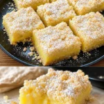 Leckerer Streuselkuchen mit Pudding auf einem Blech gebacken.