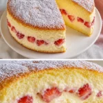Käsesahne-Torte mit Erdbeeren, ein klassisches Dessert für besondere Anlässe