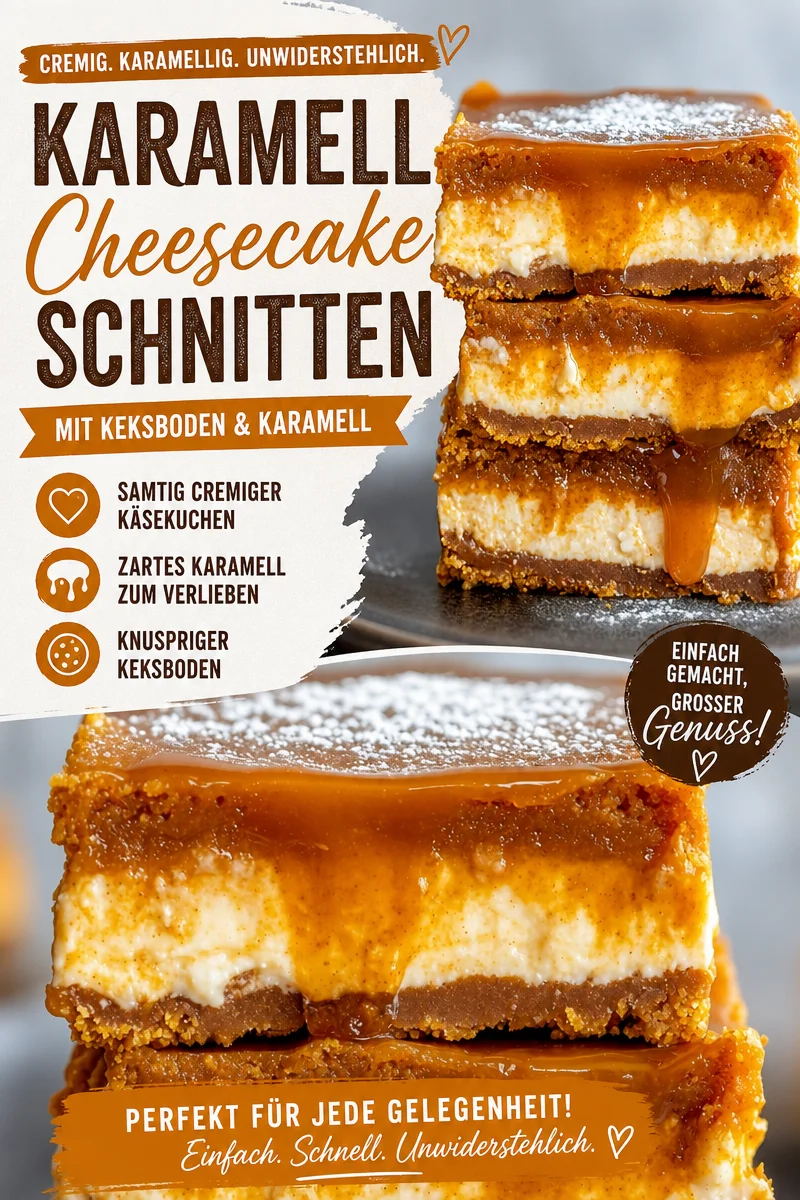 Unwiderstehliche Karamellisierte Kürbis-Cheesecake-Riegel für die Herbstzeit Unwiderstehliche Karamellisierte Kürbis-Cheesecake-Riegel für die Herbstzeit - Tauche ein in die verführerische Welt der karamellisierten Kürbis-Cheesecake-Riegel! Diese leicht zu machenden Riegel vereinen die cremige Textur von Frischkäse mit dem warmen Aroma von Kürbis und der Süße von Karamell. Perfekt für jede Feier oder einfach zum Genießen! Bereite sie jetzt zu und überrasche deine Gäste mit diesem herbstlichen Dessert. Du wirst es lieben! #KürbisRezepte #Desserts #Herbstgenuss