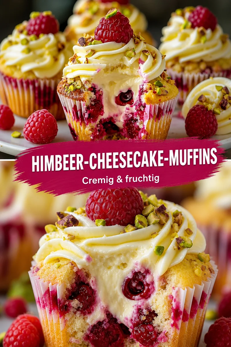 Verführerische Pistazien-Himbeer Käsekuchen Cupcakes für jede Naschkatze - Holen Sie sich eine Portion Süßigkeit mit diesen unwiderstehlichen Pistazien-Himbeer Käsekuchen Cupcakes! Perfekt für den kleinen Hunger zwischendurch oder als Dessert für besondere Anlässe. Die Kombination aus cremigem Käsekuchen und fruchtigen Himbeeren macht jeden Bissen zu einem Genuss. Probieren Sie dieses einfache Rezept und überwältigen Sie Ihre Gäste! Jetzt nachbacken! #Käsekuchen #Cupcakes #Süßspeisen
