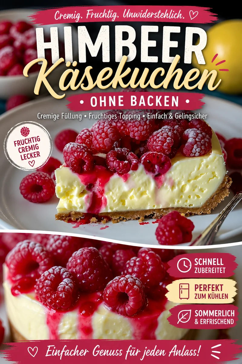 Verführerischer Zitronen Himbeer Käsekuchen: Ein Genuss für Feinschmecker - Entdecke den Zitronen Himbeer Käsekuchen – ein himmlisches Dessert, das fruchtige Frische mit cremigem Geschmack vereint. Lass dich von seiner knusprigen Basis und der luftig-leichten Zitronenmousse verzaubern. Ideal für besondere Anlässe oder einfach so! Probiere das Rezept aus und entdecke, wie einfach es ist, diesen Genuss selbst zu kreieren. Klicke, um das Rezept zu sehen! #Käsekuchen #Dessert #Backen