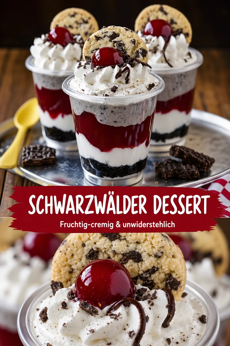 Verwöhne deinen Gaumen mit einem himmlischen Schwarzwälder Kirsch Dessert - Dieses Schwarzwälder Kirsch Dessert ist wie eine warme Umarmung für die Seele. Einfache Zutaten wie Biskuit, Mascarpone und Schattenmorellen bringen dir nostalgische Momente zurück. Ideal zum Genießen mit Freunden oder Familie! Probiere es aus und lass dich von der cremigen Konsistenz und dem unwiderstehlichen Geschmack verführen. Klicke auf den Link für das vollständige Rezept! #SchwarzwälderKirsch #Dessertliebe #LeckereRezepte