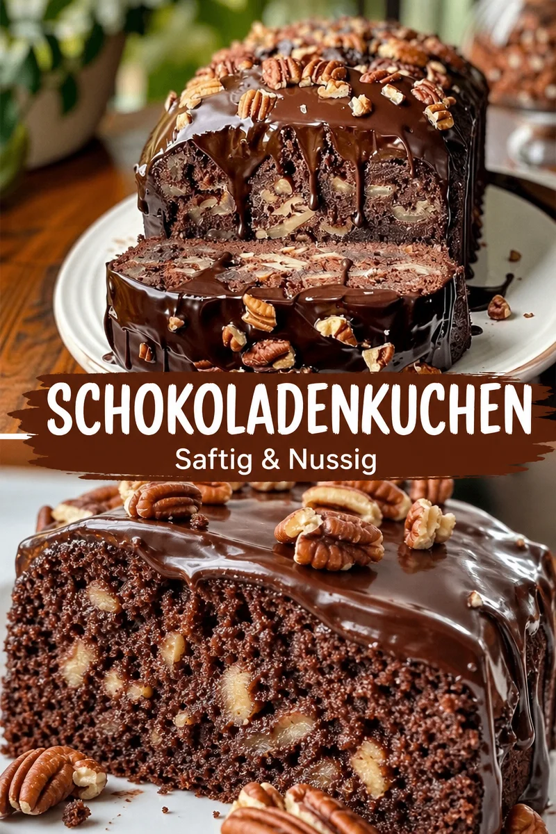Verwöhne deinen Gaumen mit unserem köstlichen Schokoladen-Pekannuss-Traum Verwöhne deinen Gaumen mit unserem köstlichen Schokoladen-Pekannuss-Traum - Entdecke den ultimativen Schokoladen-Pekannuss-Traum, der deine Seele wärmt! Dieser köstliche Kuchen vereint die Aromen von reichhaltiger Schokolade und knackigen Pekannüssen. Perfekt für jeden Anlass! Probiere es jetzt aus und lass dich von dieser Leckerei verführen. Teile dein Ergebnis mit uns! #Backen #Kuchen #Schokolade
