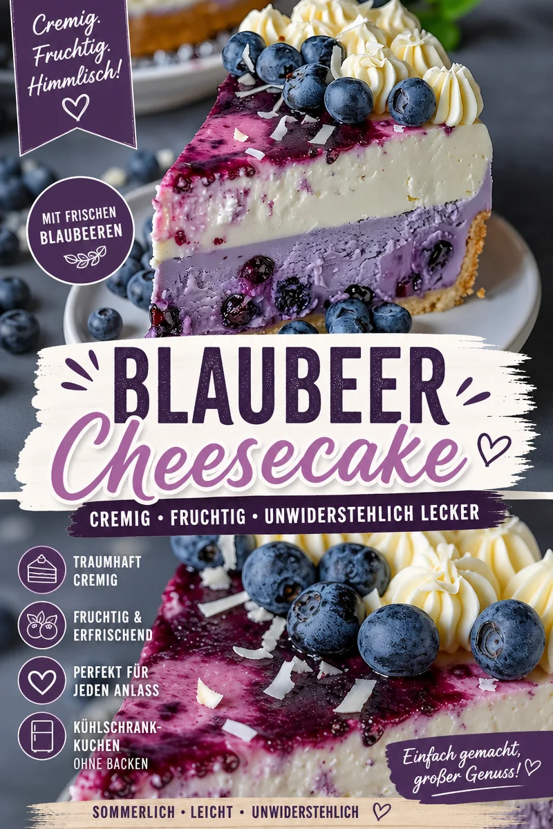 Verwöhnen Sie Ihre Gäste mit diesem weißen Schokoladen-Blaubeer-Käsekuchen Verwöhnen Sie Ihre Gäste mit diesem weißen Schokoladen-Blaubeer-Käsekuchen - Lernen Sie, wie Sie diesen dekadenten weißen Schokoladen-Blaubeer-Käsekuchen zubereiten können, der jedem Gaumen schmeichelt. Perfekt für besondere Anlässe oder einfach als süße Belohnung! Folgen Sie unserem einfachen Rezept und beeindrucken Sie Ihre Gäste. Jetzt Ausprobieren! #Käsekuchen #Dessert #Backen