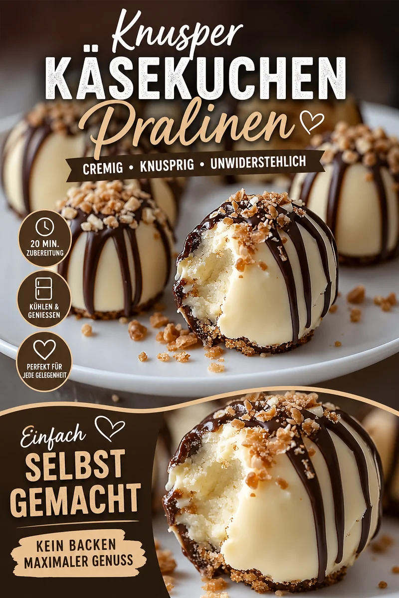 Blitzschnelle Käsekuchen Kugeln für jeden Anlass – Ein Genuss in Minutenschnelle! - Lust auf Käsekuchen ohne Backen? Mit diesen blitzschnellen Käsekuchen Kugeln stillst du deinen Heißhunger sofort! Perfekt für jede Gelegenheit und super einfach zu machen – ideal für Partys oder als Snack. Probiere dieses einfache Rezept und genieß die cremige Füllung in einer knusprigen Hülle! Lass dich nicht entgehen – klicke jetzt und entdecke das Rezept! #KäsekuchenKugeln #schnellesRezept #Dessertliebe