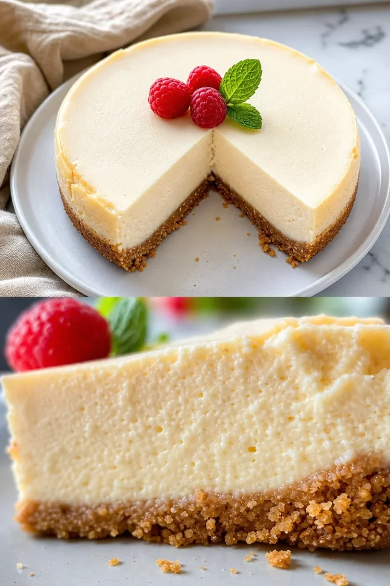 Cremiger New York Cheesecake 1 Cremiger New York Cheesecake mit frischem Obst und Sahne garniert