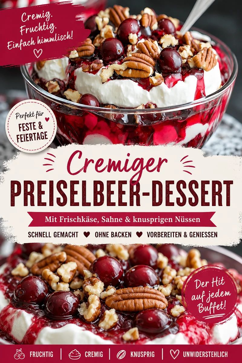 Cremiges Käsekuchen-Dessert mit Cranberry & Pekannüssen - Einfach und Lecker! Cremiges Käsekuchen-Dessert mit Cranberry & Pekannüssen - Einfach und Lecker! - Entdecke dieses köstliche, cremige Käsekuchen-Dessert mit Cranberry und Pekannüssen. Ideal für jede Gelegenheit! Mit nur wenigen Zutaten und in einfacher Zubereitung wird es schnell zu deinem neuen Lieblingsdessert. Perfekt für Feste oder als süßer Genuss für dich selbst. Probiere es aus und teile dein Ergebnis! #Käsekuchen #DessertRezept #EinfachKochen