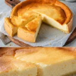 Der beste Käsekuchen der Welt, cremig und lecker, serviert auf einem Teller