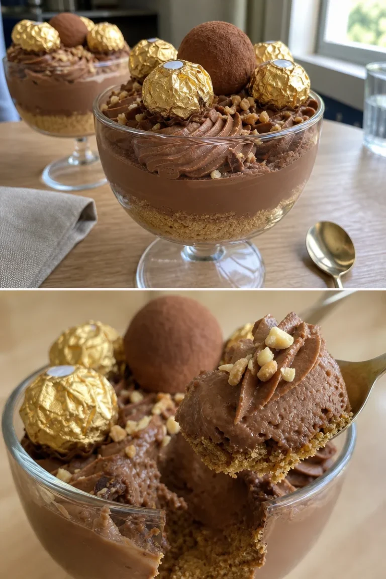 Dessert Ferrero Rocher Express 5 Leckeres Ferrero Rocher Dessert Express Rezept mit Schokolade und Haselnüssen.