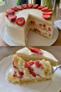 Erdbeertorte ohne Gelatine Rezept 9 Erdbeertorte ohne Gelatine mit frischen Erdbeeren und Sahne