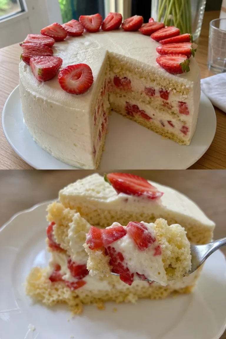 Erdbeertorte ohne Gelatine Rezept 3 Erdbeertorte ohne Gelatine mit frischen Erdbeeren und Sahne
