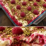 Himbeer-Pistazien-Tiramisu ohne Ei in einer eleganten Dessertschale