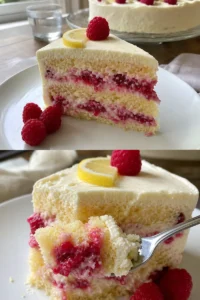 Himbeer-Zitronen-Kuchen Rezept 4 Himbeer-Zitronen-Kuchen: Ein saftiger Kuchen mit frischen Himbeeren und Zitronenaroma.