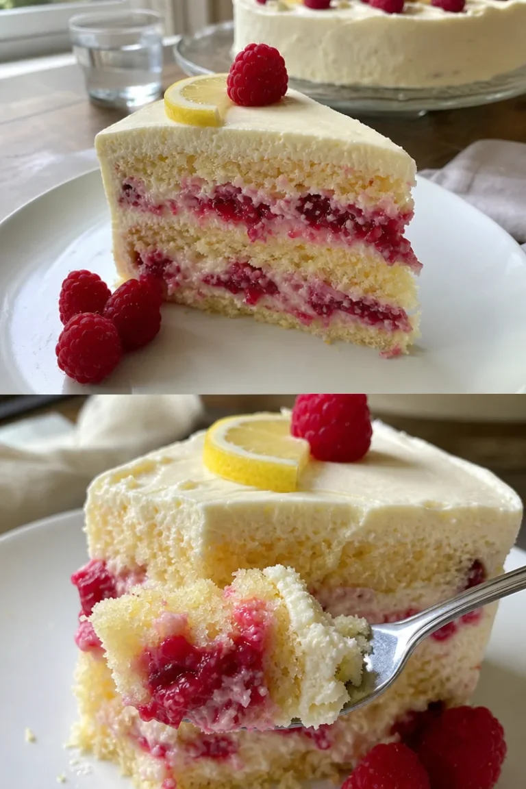 Himbeer-Zitronen-Kuchen Rezept 2 Himbeer-Zitronen-Kuchen: Ein saftiger Kuchen mit frischen Himbeeren und Zitronenaroma.